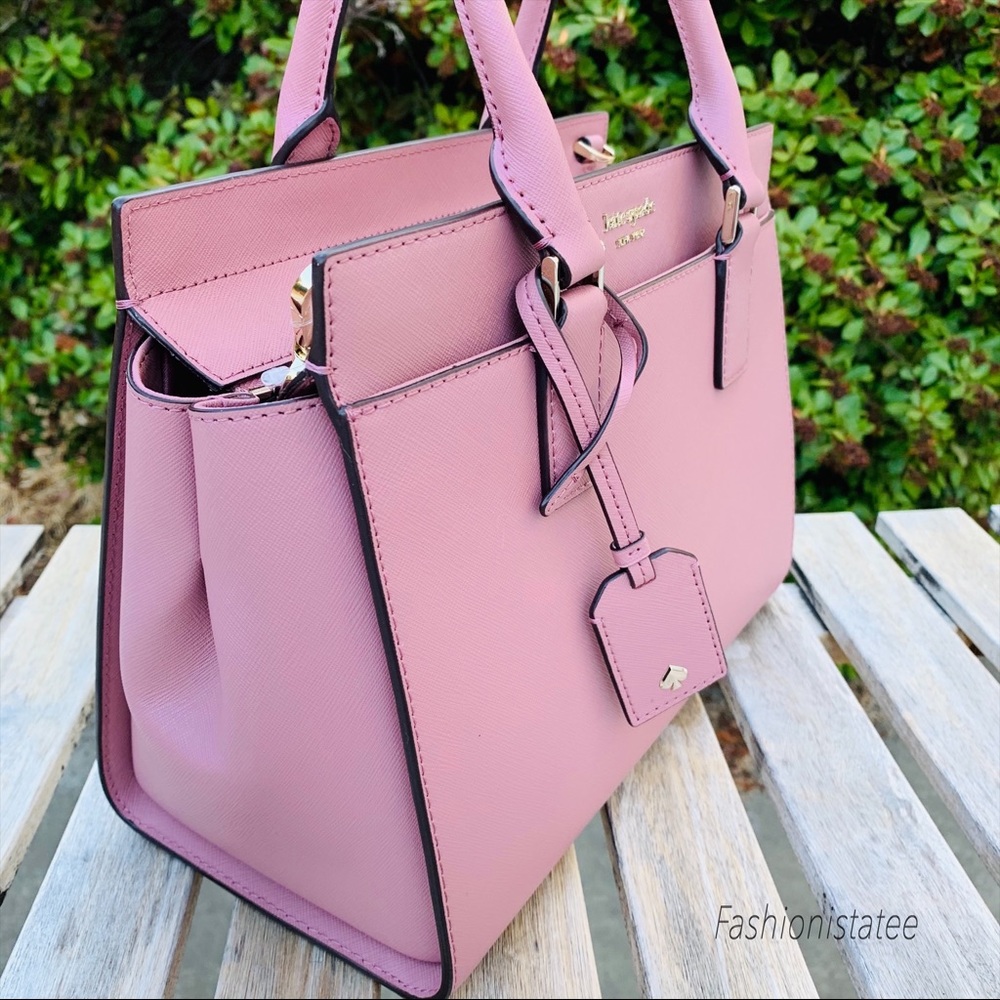 New Kate Spade Cameron medium satchel dusty peony - Picture 2 of 8